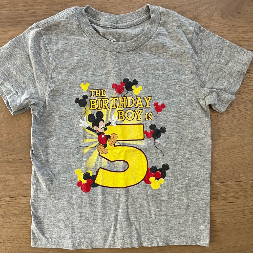Mickey Mouse 5th birthday shirt Disney birthday